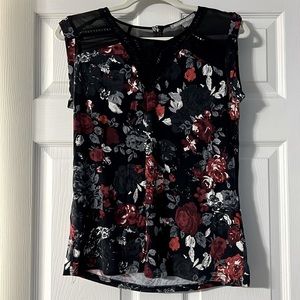 Black Top with Roses